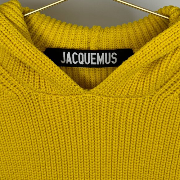 Jacquemus Other - JACQUEMUS KNITTED HOODIE YELLOW